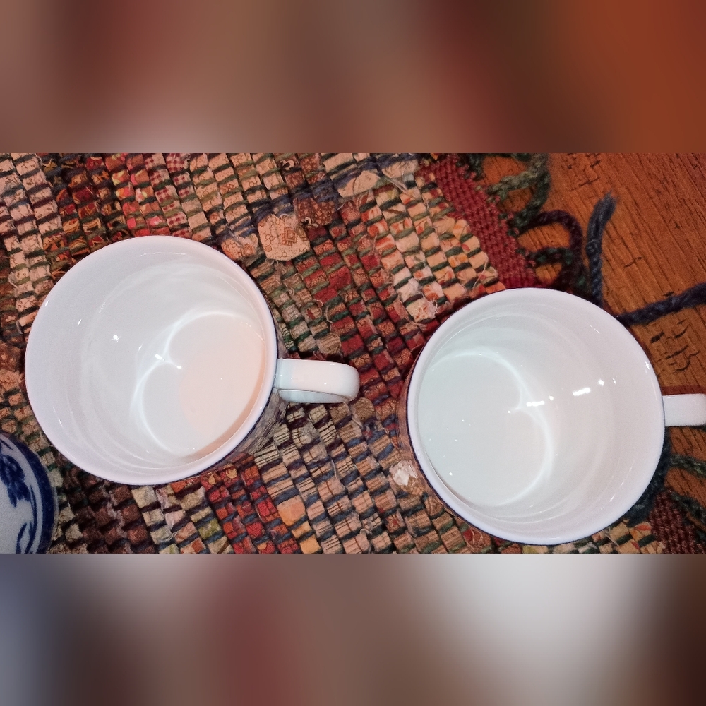 William Sonoma French Blue Floral Ceramic Mug and Plate Set - Picture 5 of 12